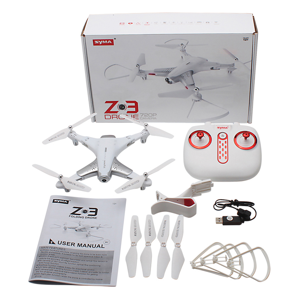 2018 New Arrival Z3 Quadrocopter With100W HD Wifi Camera Real-time Altitude Hold Flow Hover Headless Mode Foldable Drone