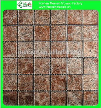 High quality crystal goldleaf glass mosaic tiles C002