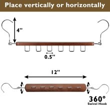 Wood Clothes Organizer: Space-Saving Hanger Stacker for Closets