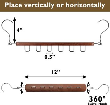 Wood Clothes Organizer: Space-Saving Hanger Stacker for Closets
