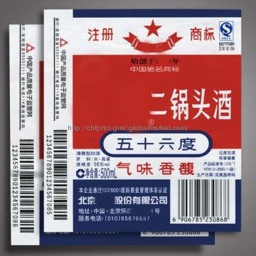 Wine Bottle Colour Lables Printing