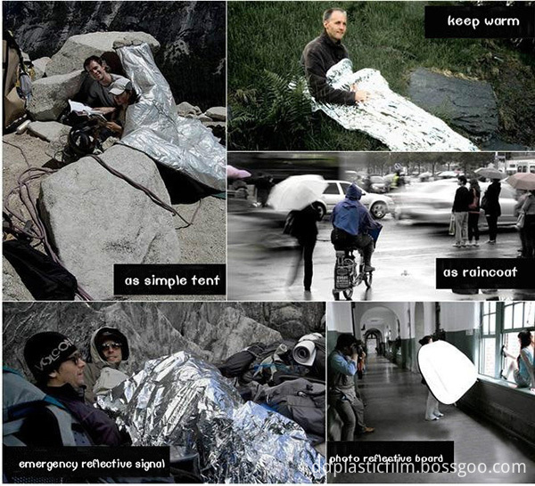 Emergency mylar blanket for Earthquake rescue