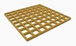 High Strength Yellow Skid Resistance Fiberglass Grating