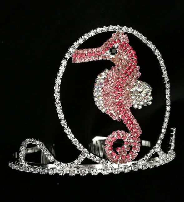 Seahorse Rhinestone Custom Pageant Tiaras