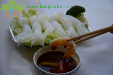 Japanese food slimming konjac bulk knot, shirataki konjak kont for diabetics