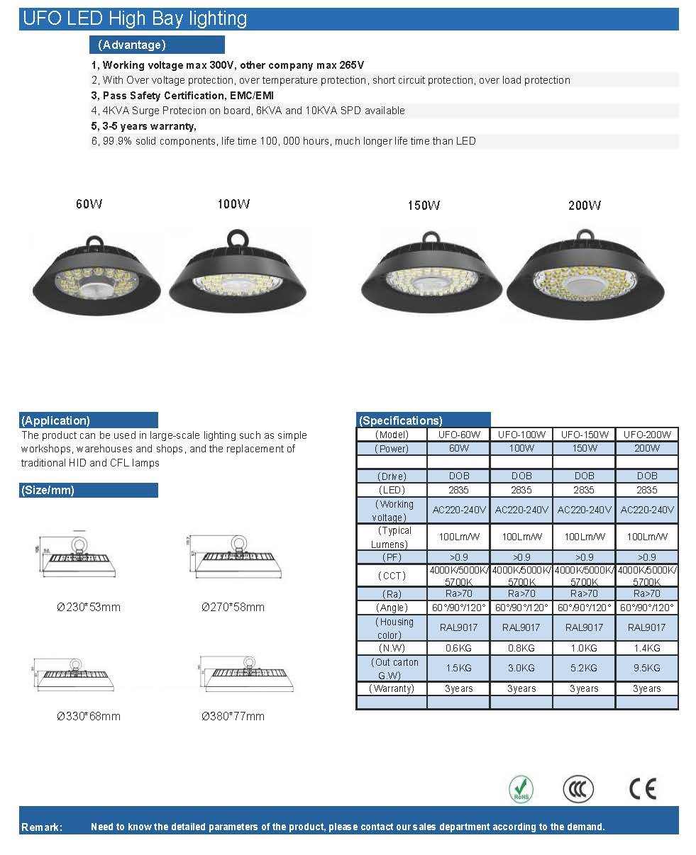 MR UFO LED Bay light MR UFO LED Bay light
