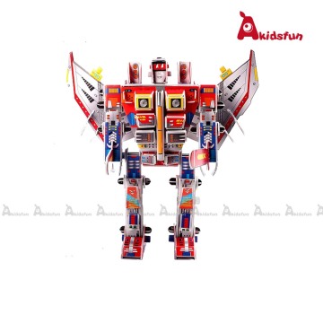3D Paper Robot Puzzle