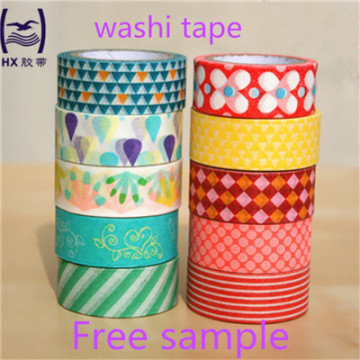 custom printed CMYK washy tapes decorative for gifts