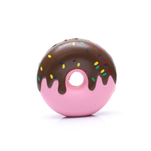 PU Foam Pink Donut Stress Balls: Food-Themed Advertising Gifts