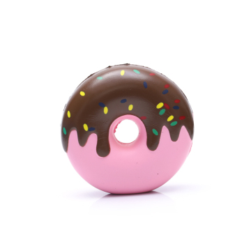 PU Foam Pink Donut Stress Balls: Food-Themed Advertising Gifts