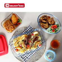 Microwave Use Glass Baking Dish With Lid