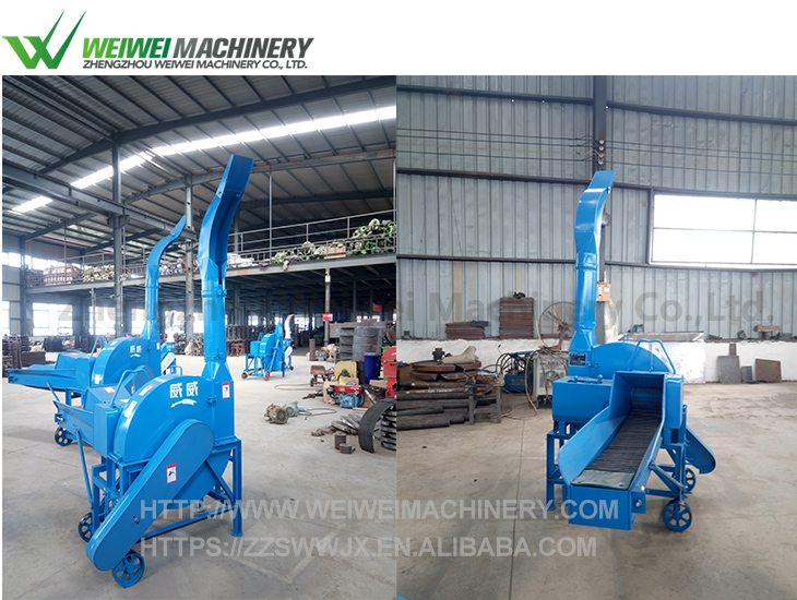 Weiwei livestock capacity 4.5t feed automatic chaff cutter machine silage forage shredder crusher for sale hammer mill