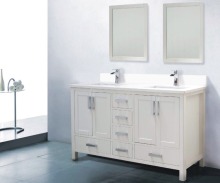 Economical solid wood bathroom vanity units