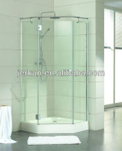Diamond bathroom showe enclosure with acrylic tray