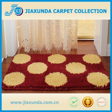 embroidered nylon absorbent bath mats