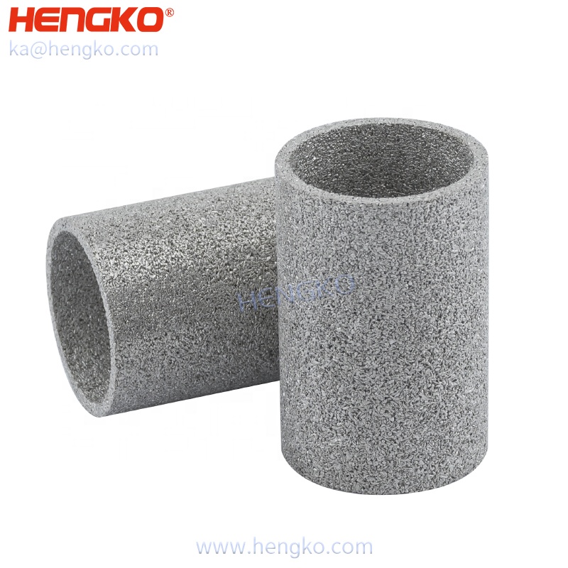 HNEGKO company's spot sales sintered porous metal stainless steel 316Lwater filter tube high quality pem filter