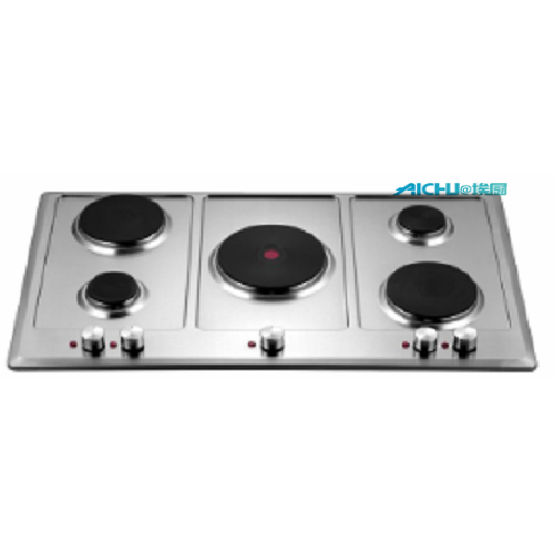 Cooktops elétricos do elemento contínuo interno de 5 queimadores