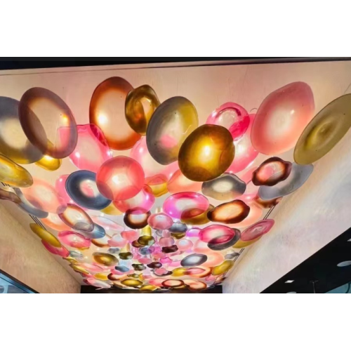 Large custom creative high luxury hotel lobby chandeliers