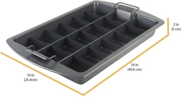 Rk Bakeware China 26740 Slice Solutions Brownie Pan Brownie Cake Pan