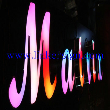 colorful new design facelit led sign