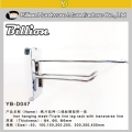 supermarket tampilan tiga baris euro hook /three garis slatwall hook