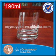 Hand bown 190ml glass drinkware type christmas drinkware/wine glass