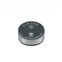 Rechargeable 3.6V 25mAh Lithium Cobalt Oxide Button Cell Battery for Oxygen Flow Meters