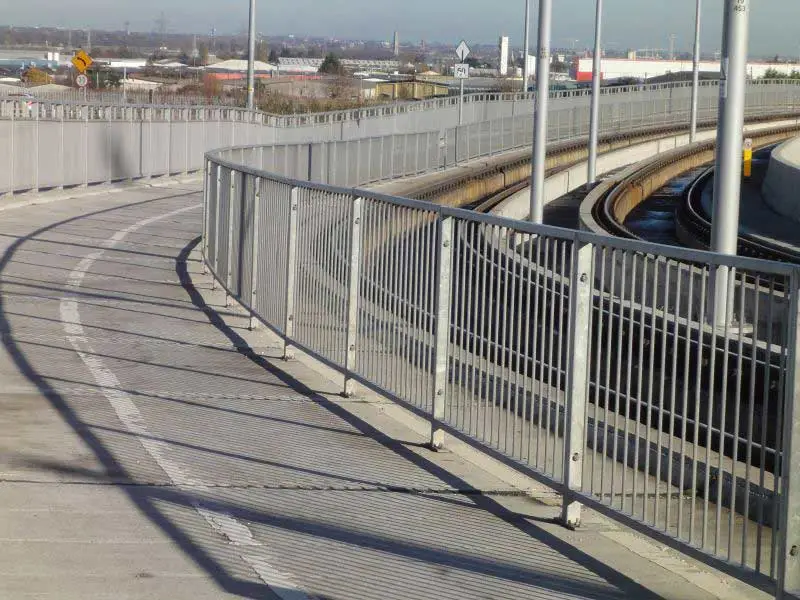 Roadside Pedestrian Safety Guardrails