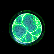 Wholesale China Mini Luminous Disk Electric Plasma Thunder Disk RGB White Green Lights