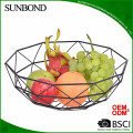 decorative brass wire fruit basket with net cover