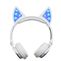 Cuffie con orecchie di gatto con luce LED Bluetooth