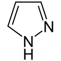 fórmula química para pirazol