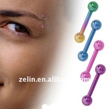 Straight Barbell Titanium Eyebrow Ring Body Piercing Jewelry