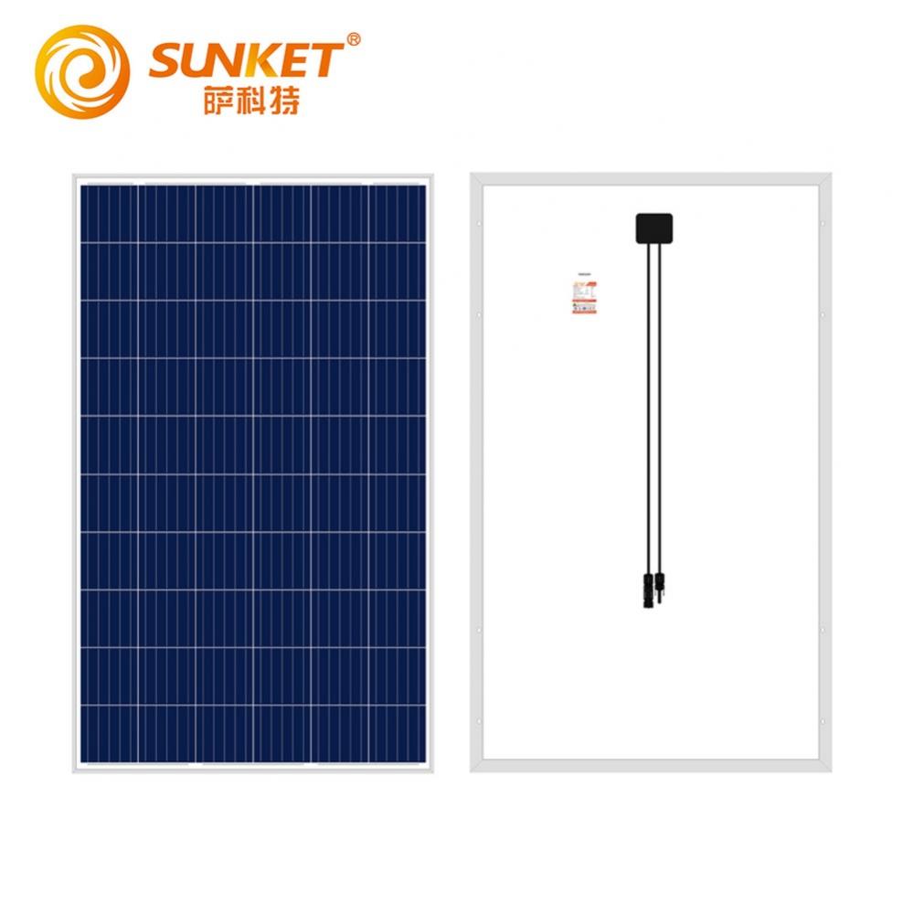 Panel de energía solar polivinílica de 270W en comparación con Jinko
