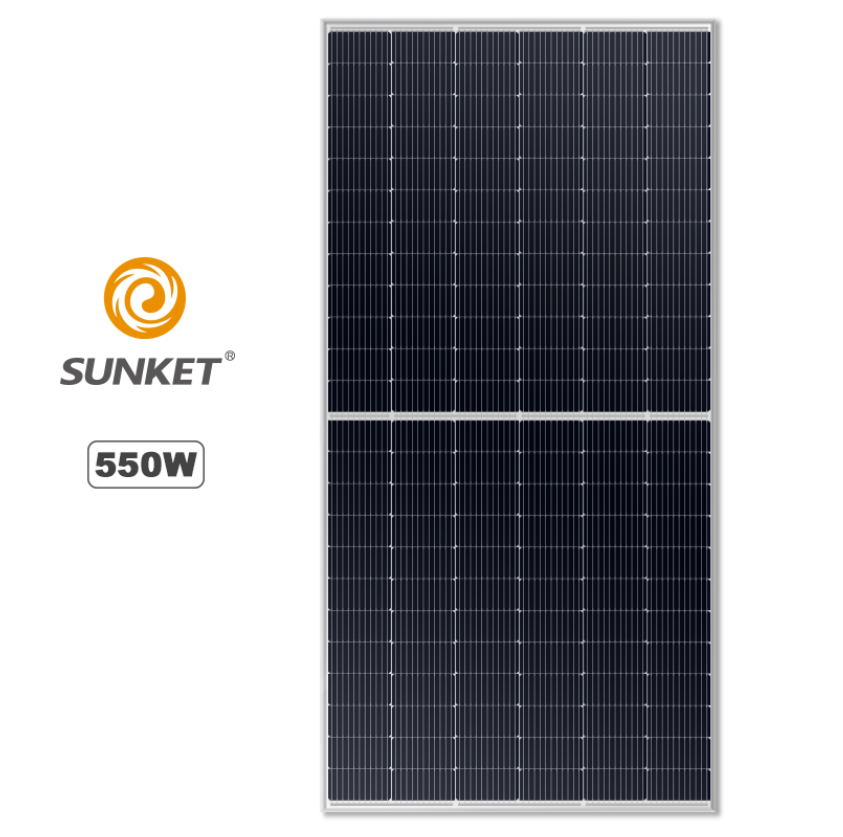 Solar Mono Panel 550W Halbschnitt Hohe Effizienz