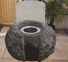 decoraive stone oil lamp