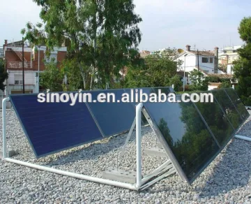 Flat Plate Solar Water Heating System for Villa with 500L