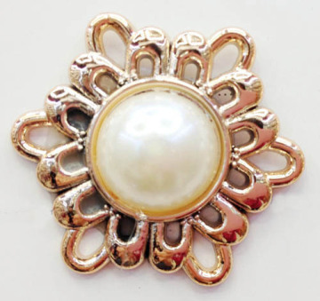 Handmade Plastic Shoe Flower Pearl Trimming