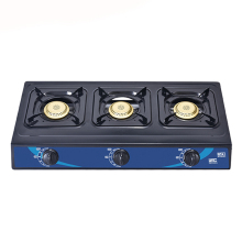 Wok 3 Burner Head Auto Ignition Stainless Steel Industrial Cooking Range