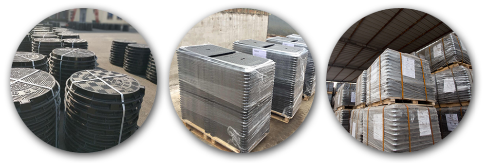 EN124 D400 Runder Schachtdeckel aus duktilem Eisen EN124 D400 Round ductile iron manhole cover