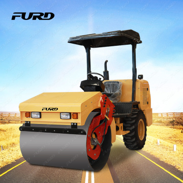 Large-scale road roller road construction road roller high-quality walking tire cost-effective road roller sales price