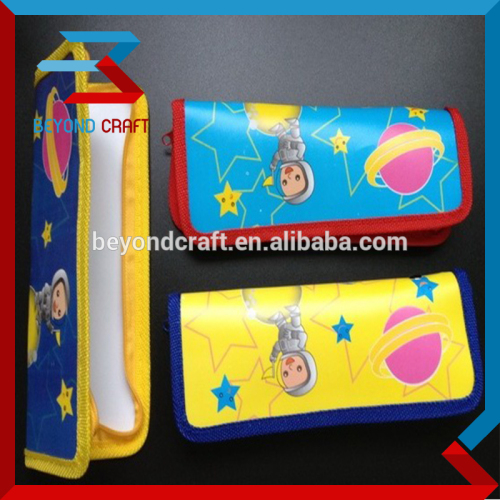 good price PP plastic sliding zipper pencil box zipper pencil bag