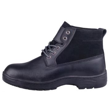 Embossed Leather/PU Outsole Safety Boots