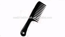 ningbo factory big straightening wide tooth plastic comb, unbreakable comb