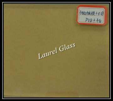 clear reflective laminated glass