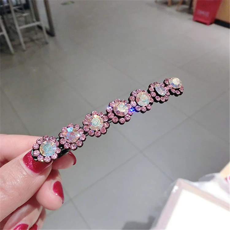 2018 Wholesale Promotion Gift Girls Customize Fashion Hair jewellery Accessories Hair Pin Leopard Crystal Flower Pearl Hairclip