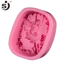 Cheap Price Easy To Demould Soap Making Molds Swing Girl Silicone Soap Molds For Lux Diy Soap