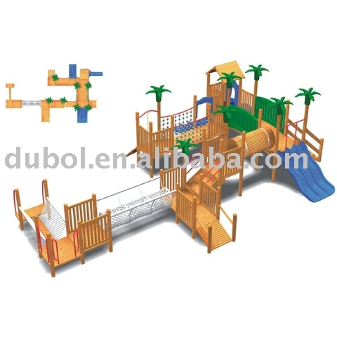 playground  (outdoor slide, play center)