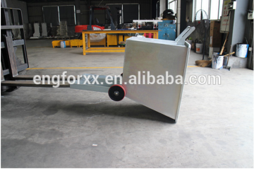 forklift attachment storage bin tipping bin