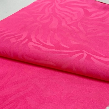 Polyester Fluorescent Color Woven Jacquard Satin Fabric